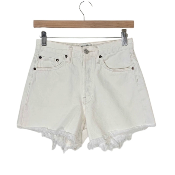 Agolde Parker Long Short Panna Cotta White Women's 24 Festival Summer - Picture 3 of 11